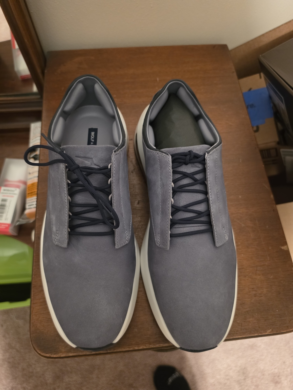 Wolf & Shepherd SuperCrossover Fair Men's Sneakers Storm White Suede 11.5